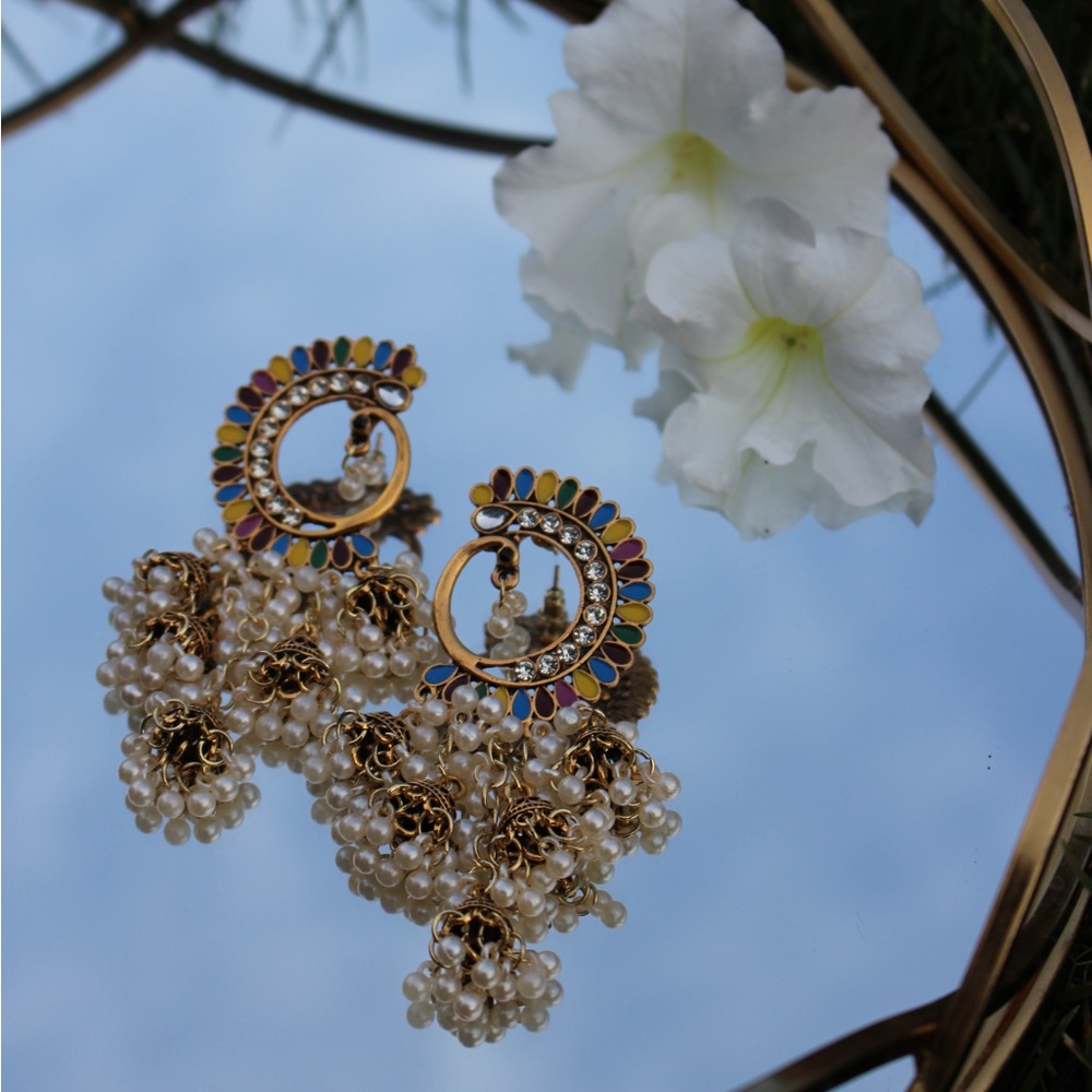 Unique Multicolour Dangle Earrings